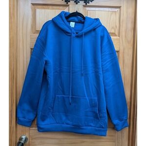 Tuveke Men's NEW XXL Hoodie Royal Blue Pullover Large Front Pocket Heavy Weight